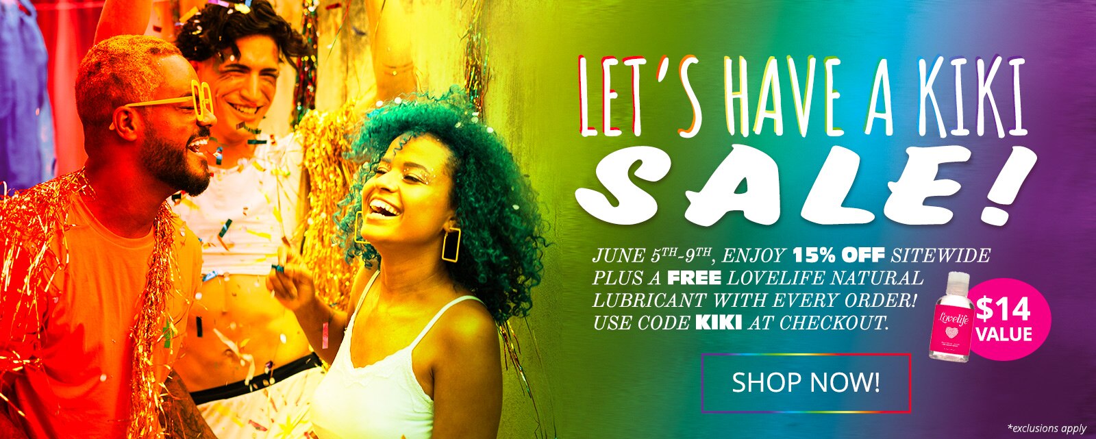 15% off sitewide with code KIKI
