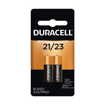 An image of a package of two 12 volt duracell batteries