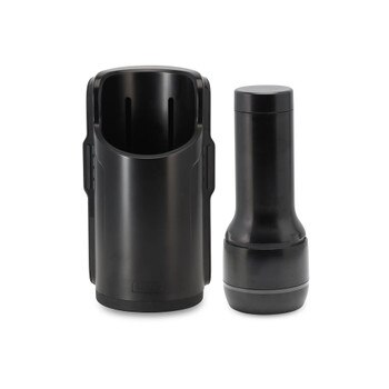 Front View of the Kiiroo Keon and FeelStroker Set on a White Background