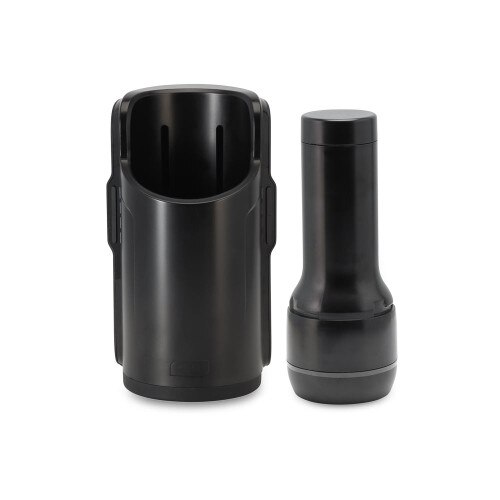 Front View of the Kiiroo Keon and FeelStroker Set on a White Background