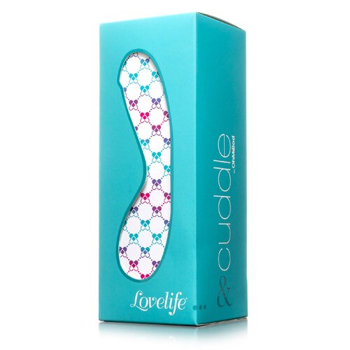 An image of the Lovelife Cuddle gift-ready box in turquoise on a white background.
