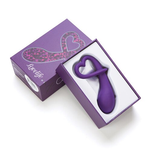 An image of Lovelife Dare lying in its box, propped up against the box lid.
