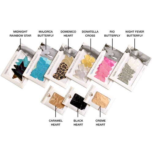 An array of different nippies available at Lovelife Toys on a white background