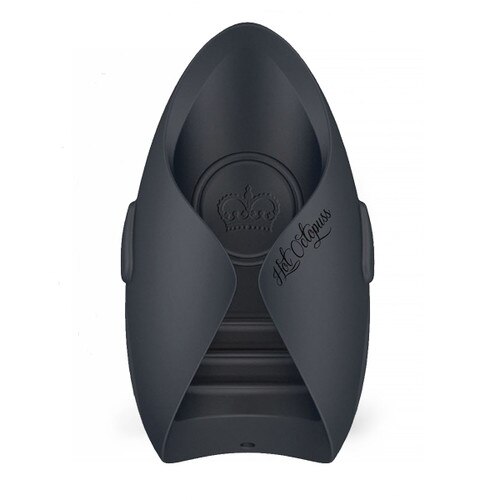 An image of Hot Octopuss' black Pulse II Solo sex toy on a white background.