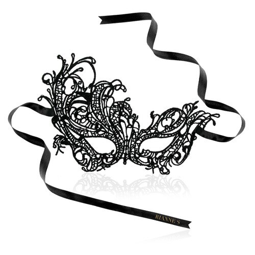 Front view of Rianne S Violaine mask with white background