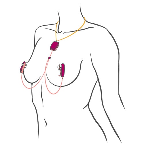 Sphinx App-Controlled Vibrating Nipple Clamps Stylish Sexy Wearable