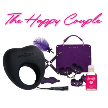 Front View of the OhMiBod The Happy Couple Gift Set on a white background
